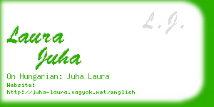laura juha business card